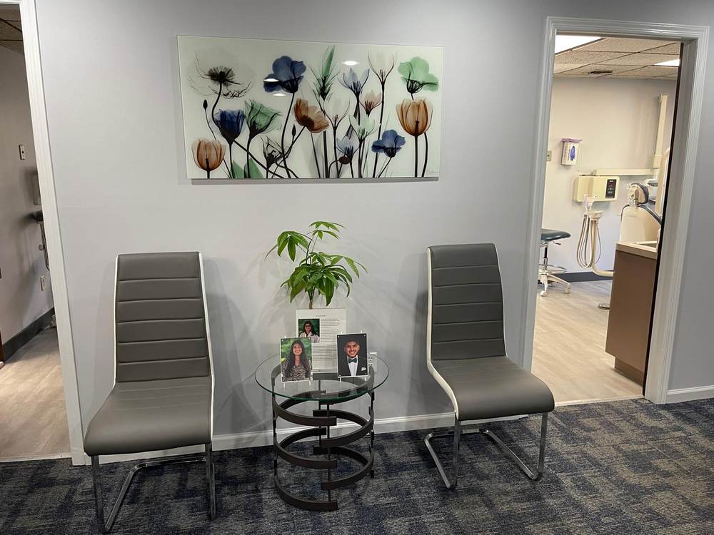 Waiting area at Carey Family Dentistry